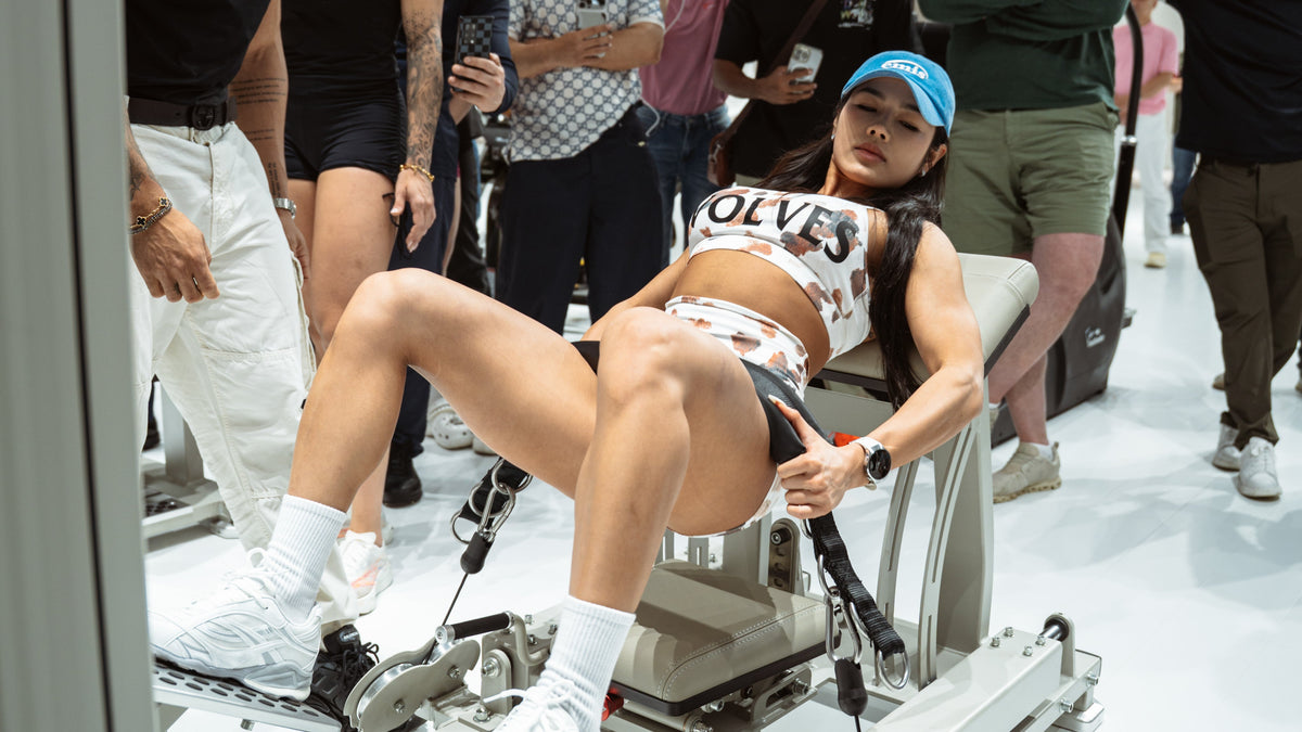 Gluteleader lower-body training equipment in a commercial gym